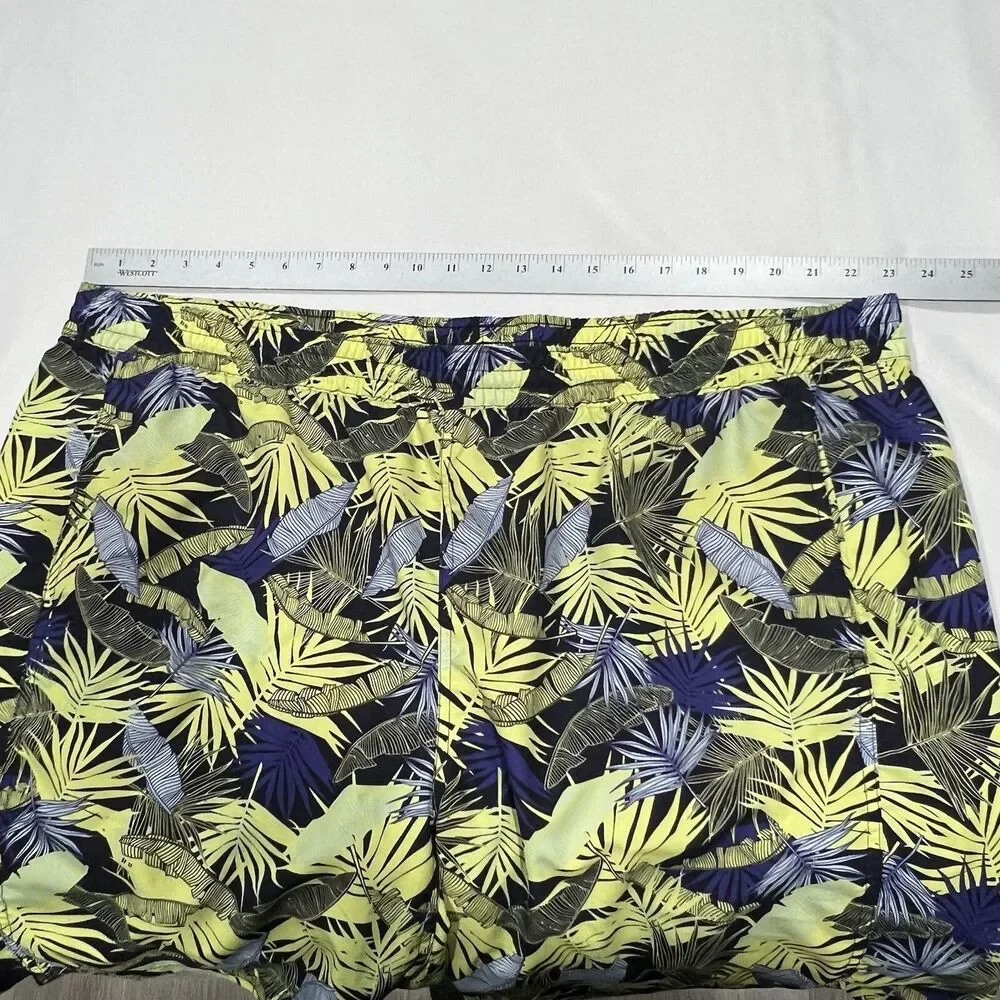 Duluth Men Swim Trunks Tropical Blue Green Beach Surf Water Shorts Lined Sz‎ 3XL